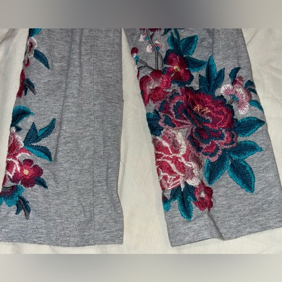 JW Los Angeles embroidered light grey leggings s/M - Picture 3 of 9